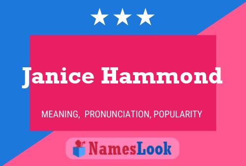 Pôster do nome Janice Hammond