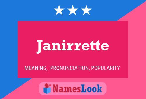 Pôster do nome Janirrette