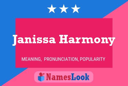 Pôster do nome Janissa Harmony