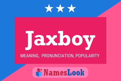 Pôster do nome Jaxboy