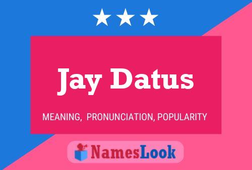 Pôster do nome Jay Datus