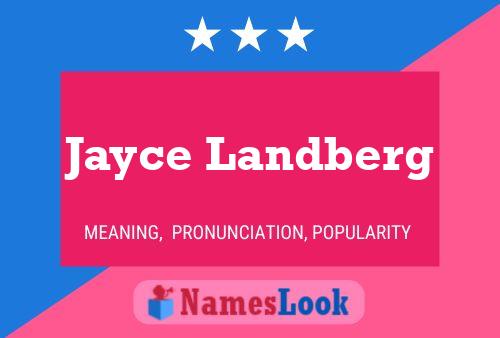 Pôster do nome Jayce Landberg