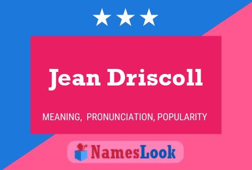 Pôster do nome Jean Driscoll