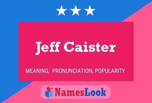 Pôster do nome Jeff Caister