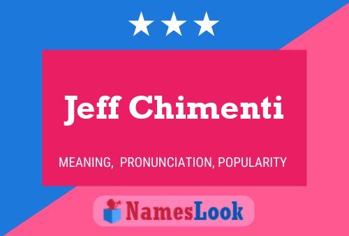 Pôster do nome Jeff Chimenti