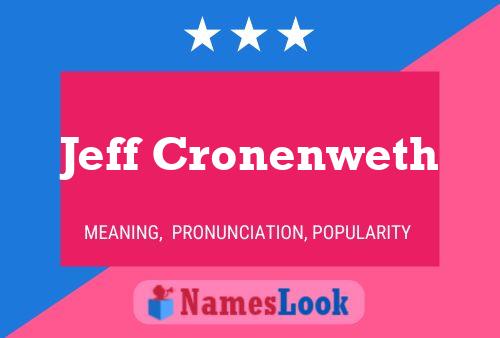 Pôster do nome Jeff Cronenweth