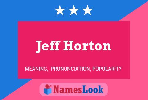 Pôster do nome Jeff Horton