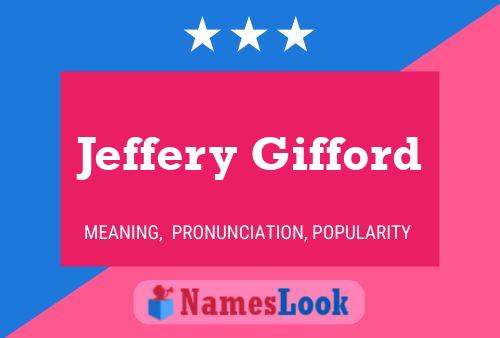 Pôster do nome Jeffery Gifford