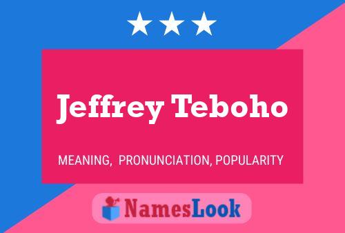 Pôster do nome Jeffrey Teboho