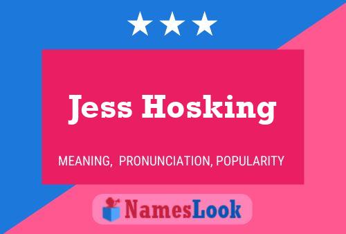 Pôster do nome Jess Hosking