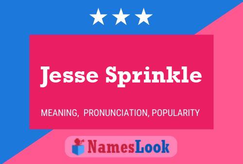 Pôster do nome Jesse Sprinkle