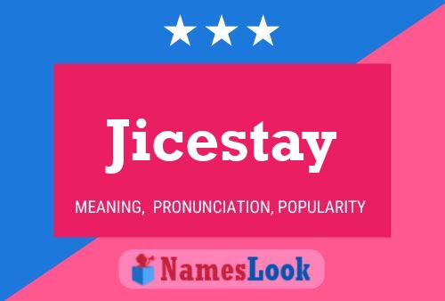 Pôster do nome Jicestay