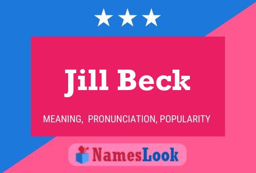 Pôster do nome Jill Beck