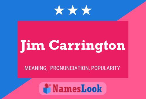 Pôster do nome Jim Carrington