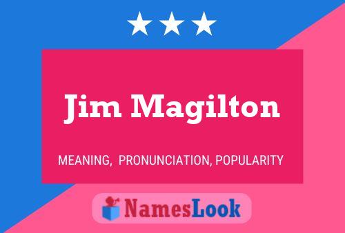 Pôster do nome Jim Magilton