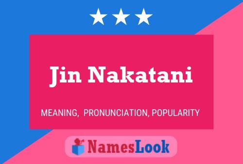 Pôster do nome Jin Nakatani