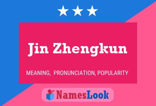 Pôster do nome Jin Zhengkun