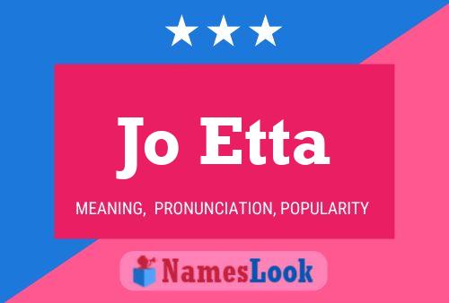 Pôster do nome Jo Etta