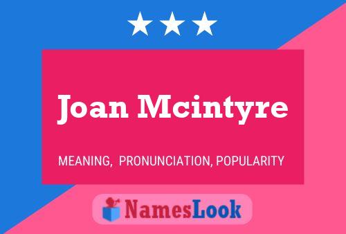 Pôster do nome Joan Mcintyre