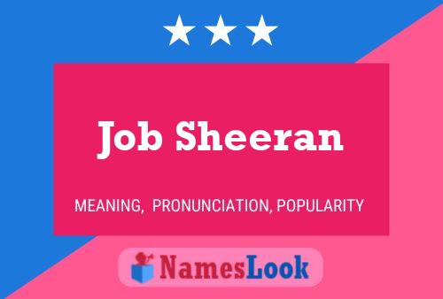 Pôster do nome Job Sheeran