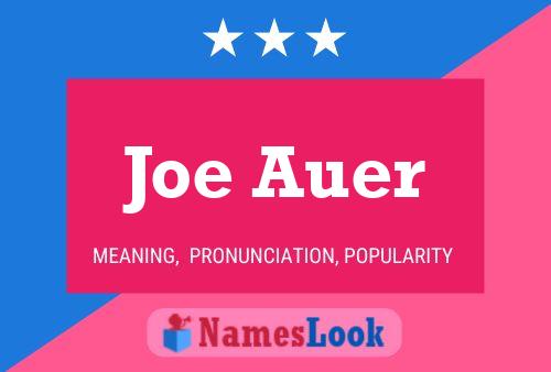 Pôster do nome Joe Auer