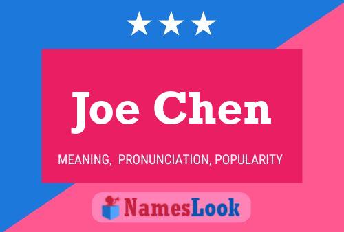 Pôster do nome Joe Chen