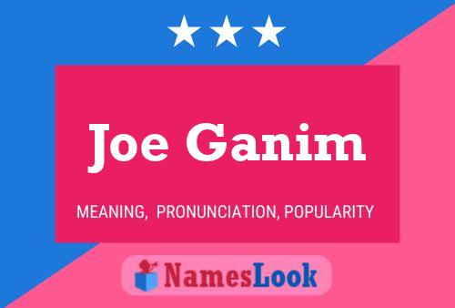 Pôster do nome Joe Ganim