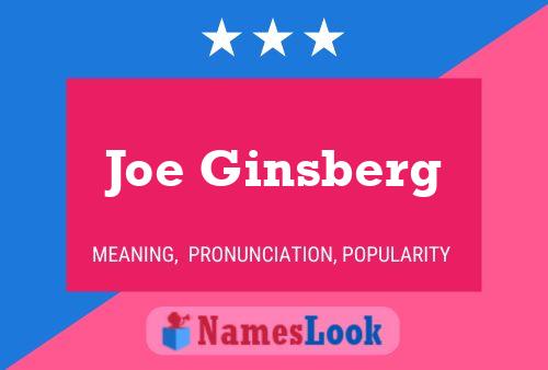 Pôster do nome Joe Ginsberg