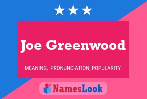 Pôster do nome Joe Greenwood