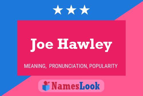 Pôster do nome Joe Hawley