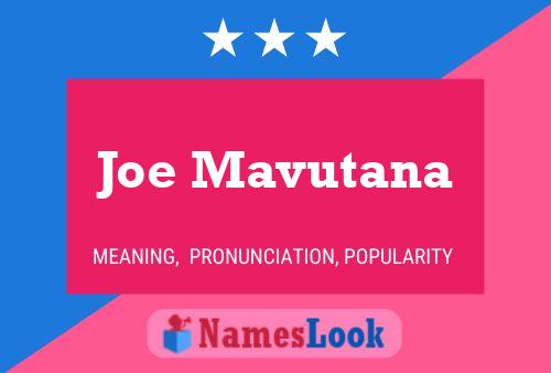 Pôster do nome Joe Mavutana