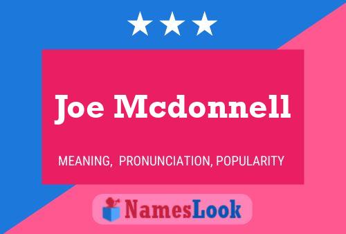 Pôster do nome Joe Mcdonnell