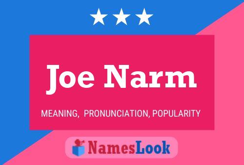 Pôster do nome Joe Narm