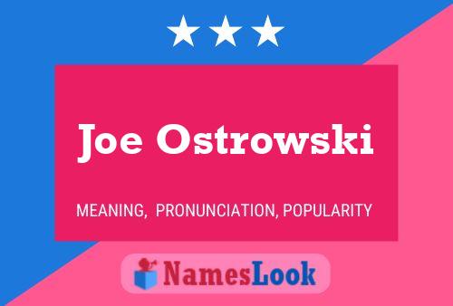 Pôster do nome Joe Ostrowski