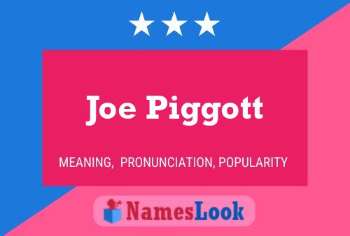 Pôster do nome Joe Piggott