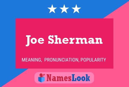 Pôster do nome Joe Sherman