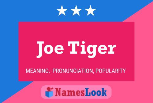 Pôster do nome Joe Tiger