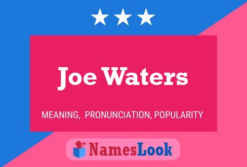 Pôster do nome Joe Waters