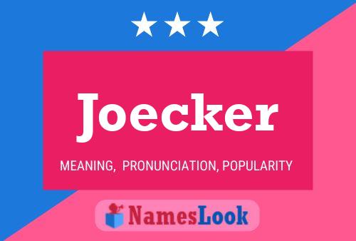 Pôster do nome Joecker