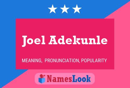 Pôster do nome Joel Adekunle