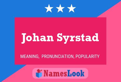 Pôster do nome Johan Syrstad