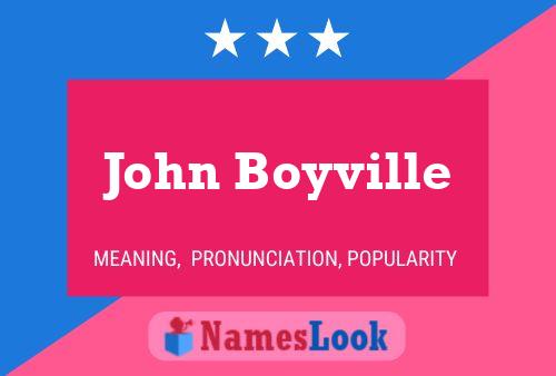 Pôster do nome John Boyville