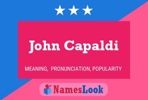 Pôster do nome John Capaldi