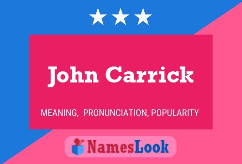 Pôster do nome John Carrick