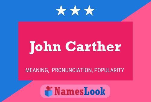 Pôster do nome John Carther