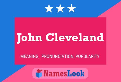 Pôster do nome John Cleveland