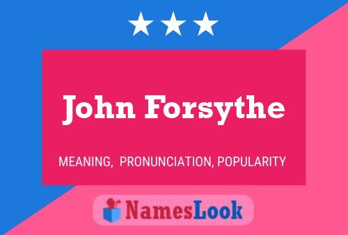 Pôster do nome John Forsythe