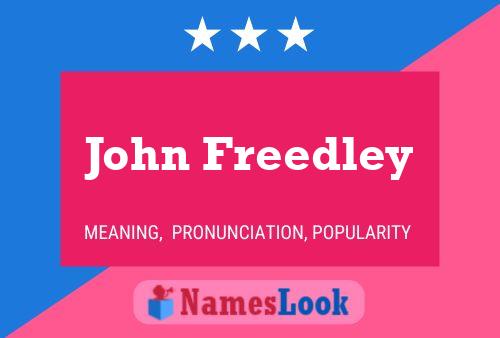 Pôster do nome John Freedley