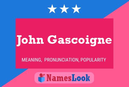 Pôster do nome John Gascoigne