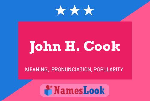 Pôster do nome John H. Cook